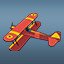 Red Biplane