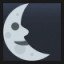 Last Quarter Moon With Face
