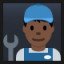 Man Mechanic - Dark Skin Tone