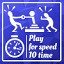 Play with a friend on a speed game 10 times