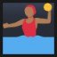 Woman Playing Water Polo - Medium-Dark Skin Tone