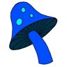 I2 Trophy: Blue Mushroom