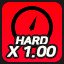 "Hard 1.00X" CLEAR