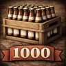 1000 bottles capped