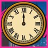 Doomsday clock on midnight