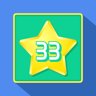 Get 33 stars (square grid)