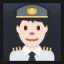 Man Pilot - Light Skin Tone