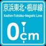 Keihin-Tohoku Negishi Line 0cm stop