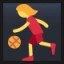 Woman Bouncing Ball
