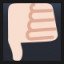 Thumbs Down - Light Skin Tone