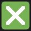 Cross Mark Button