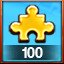 100 GOLD PIECES USED!