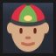 Man With Chinese Cap - Medium Skin Tone