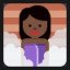 Person in Steamy Room - Dark Skin Tone