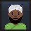 Person Wearing Turban - Dark Skin Tone