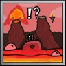 Falling lava