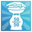 50/50