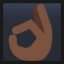OK Hand - Dark Skin Tone