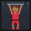 Woman Lifting Weights - Medium-Dark Skin Tone