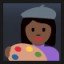Woman Artist - Dark Skin Tone