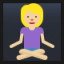Woman in Lotus Position - Medium-Light Skin Tone