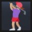 Woman Golfing - Medium Skin Tone