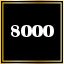 8000 points scored.