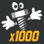 Screw 1,000 bolts