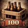 100 bottles poured 