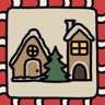 A gingerbread houses