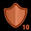 Get 10 bronze medals