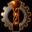 Lucky bronze trophy