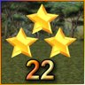3 Stars on Level 22