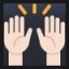 Raising Hands - Light Skin Tone