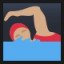 Woman Swimming - Medium Skin Tone