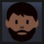 Bearded Person - Dark Skin Tone