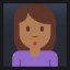 Person Pouting - Medium-Dark Skin Tone