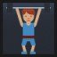 Man Lifting Weights - Medium Skin Tone