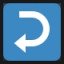 Right Arrow Curving Left