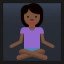 Person in Lotus Position - Dark Skin Tone