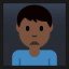 Man Frowning - Dark Skin Tone