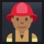 Man Firefighter - Medium-Dark Skin Tone