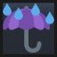 Umbrella With Rain Drops
