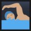 Man Swimming - Medium Skin Tone