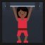 Woman Lifting Weights - Dark Skin Tone