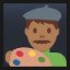 Man Artist - Medium-Dark Skin Tone