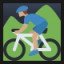 Man Mountain Biking - Medium Skin Tone