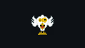Scared bird
