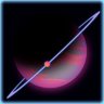 Purple Planet wih Moon