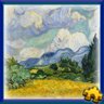 Wheat Field with Cypresses